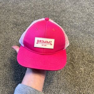 Brimmz hat toddler boy hot pink cap snapback streetwear logo skater biker grunge